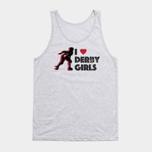 I Love Heart Derby Girls Tank Top